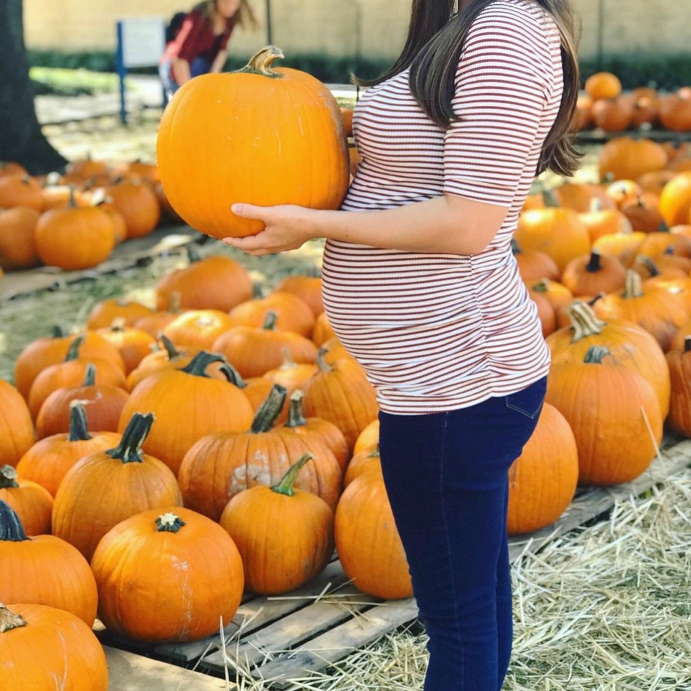Striped maternity top